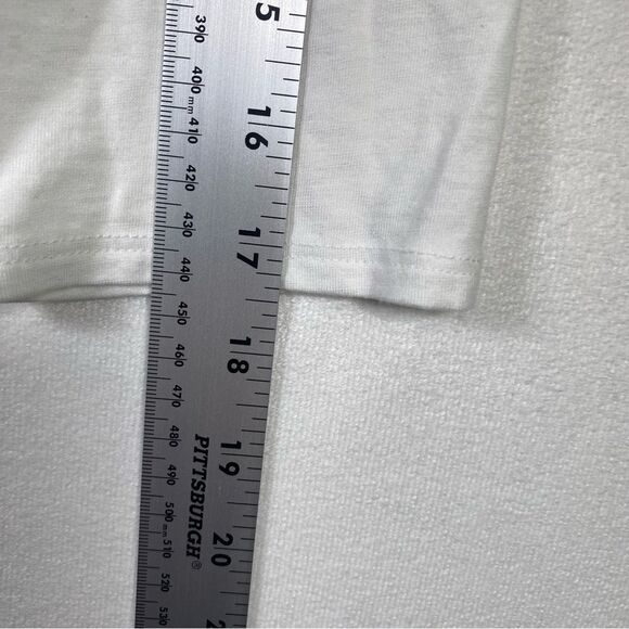 Antibes Blanc White 3/4 Sleeve Shirt Size Large - Picture 9 of 9